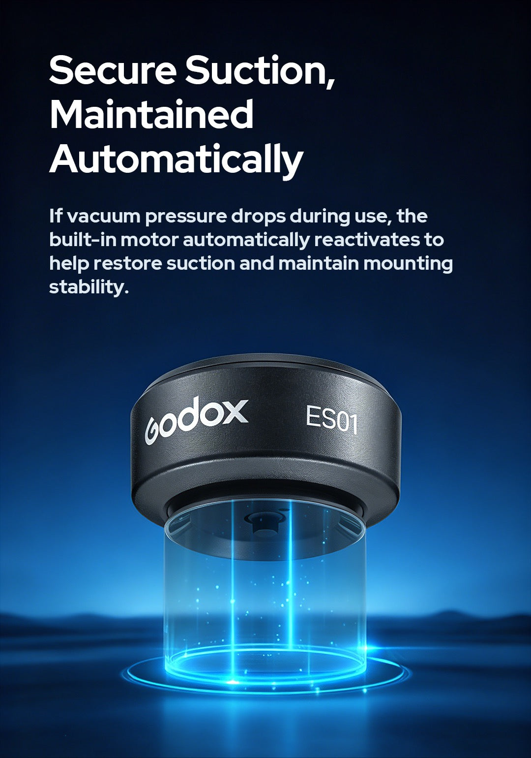 Godox ES01 Motorized Suction Cup Mount — unit