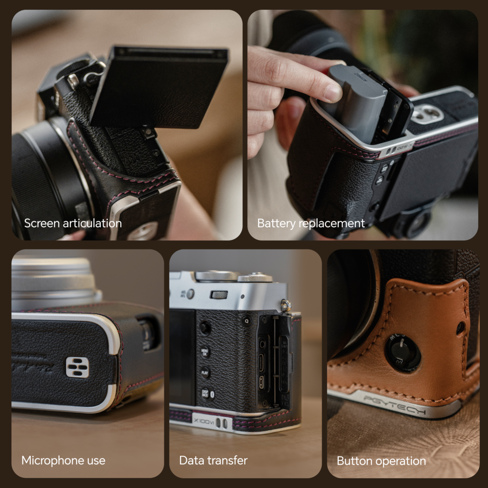 Leather Camera Case (For FujiFilm)