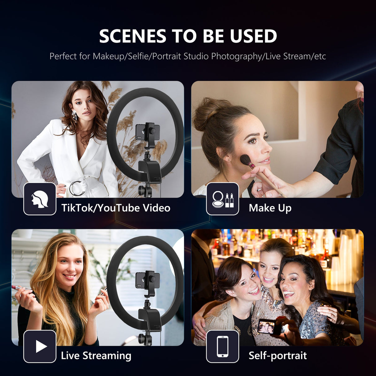 NEEWER SRP18-2.4G Remote 18-inch LED Ring Light