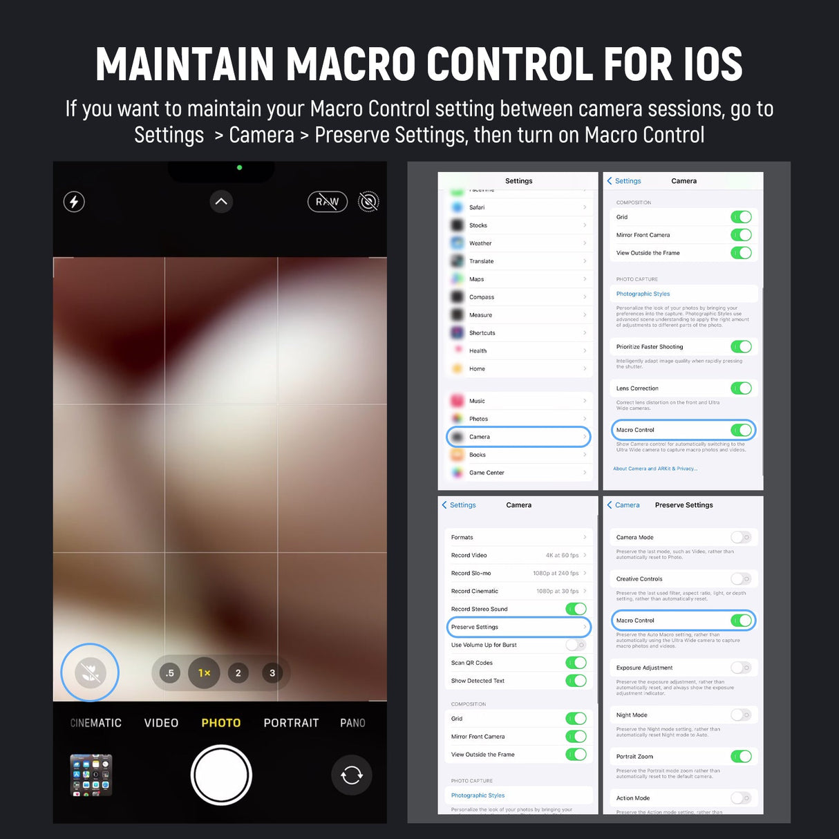 NEEWER LS-26 HD 105mm Macro Lens Only for 17mm Thread Backplate