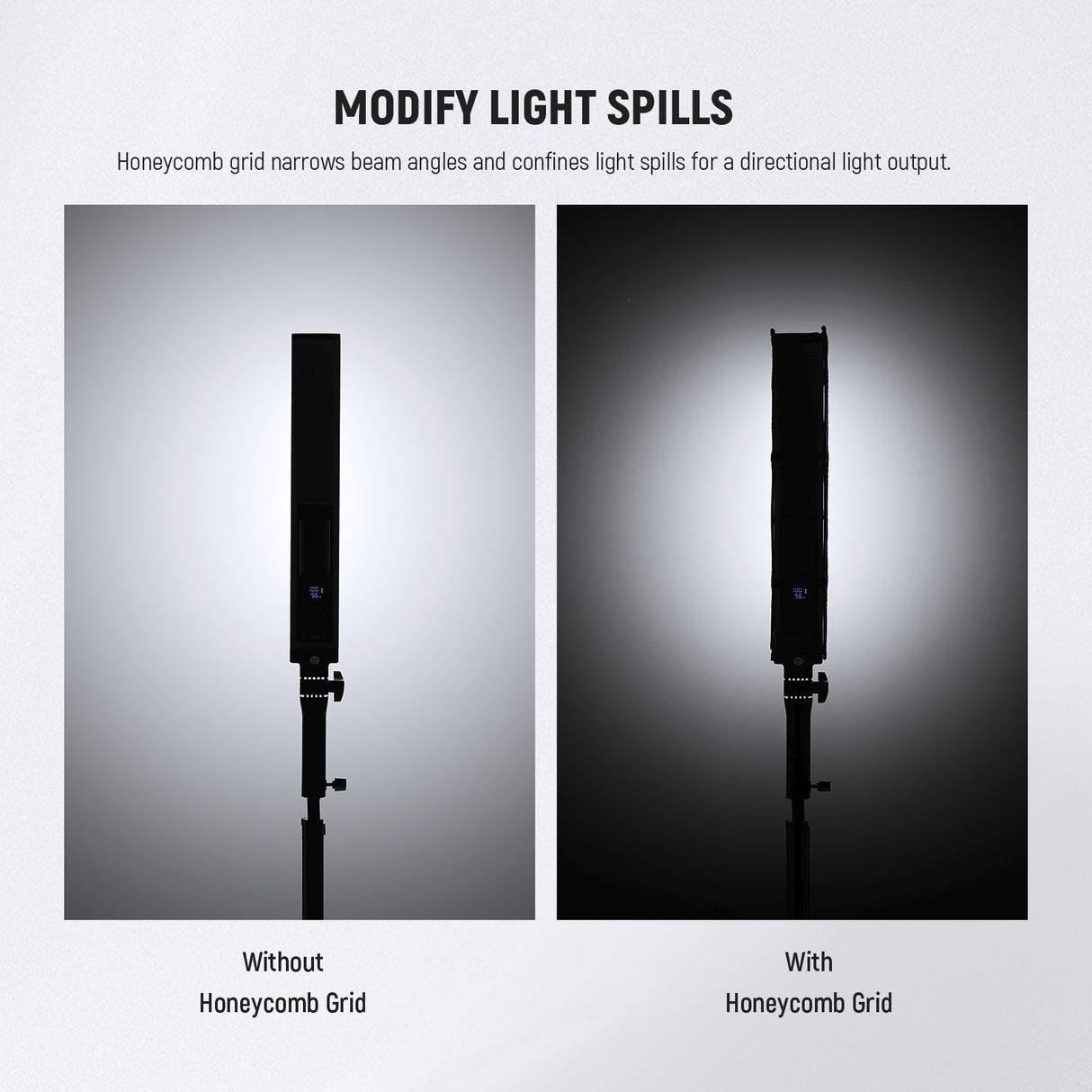 NEEWER NS2S Tube Light Grid Softbox Diffuser for BH20B