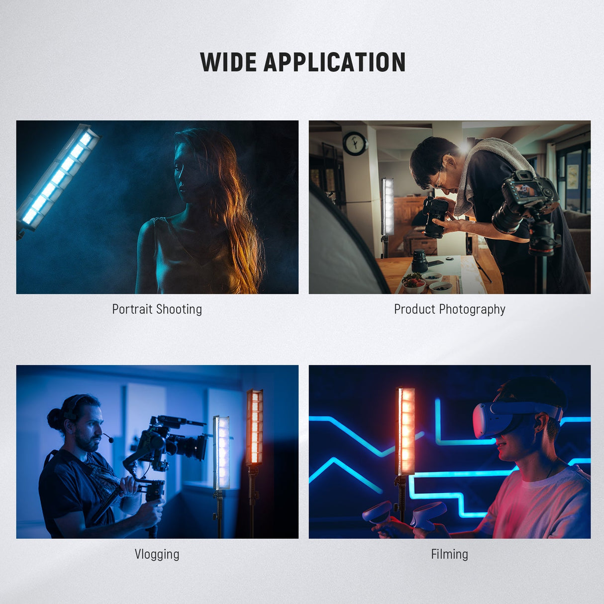 NEEWER NS2S Tube Light Grid Softbox Diffuser for BH20B