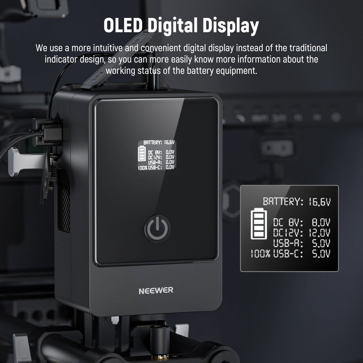 NEEWER PS099E Mini 6800mAh 14.5V 99Wh V Mount Battery