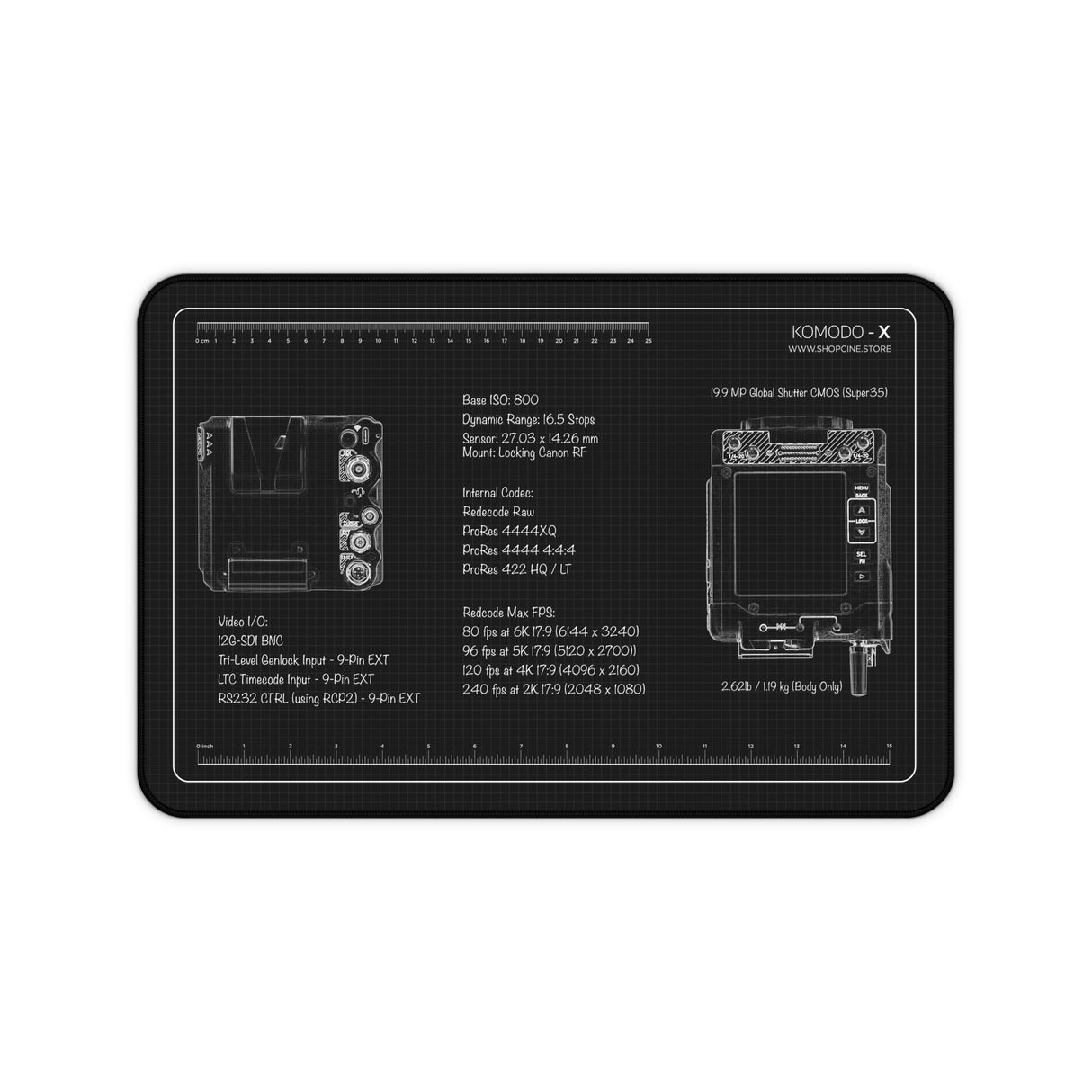 RED Komodo X | Blackout Camera Mat