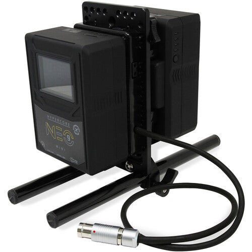 Core SWX Dual Gold Mount Battery Plate with 15mm LWS Rod Clamp for ARRI Cameras