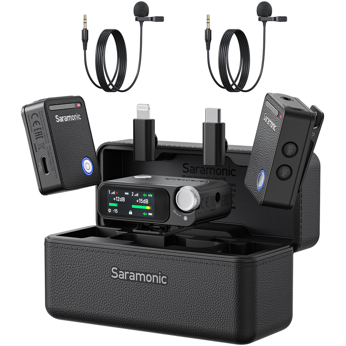 Saramonic Ultra 2-Person Digital Wireless Omnidirectional Lavalier Microphone System for Cameras and Mobile Devices