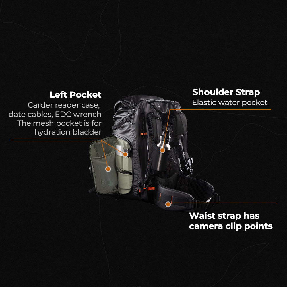 PGYTECH OnePro Flex Backpack 40L (Space Black) + Camera Insert M