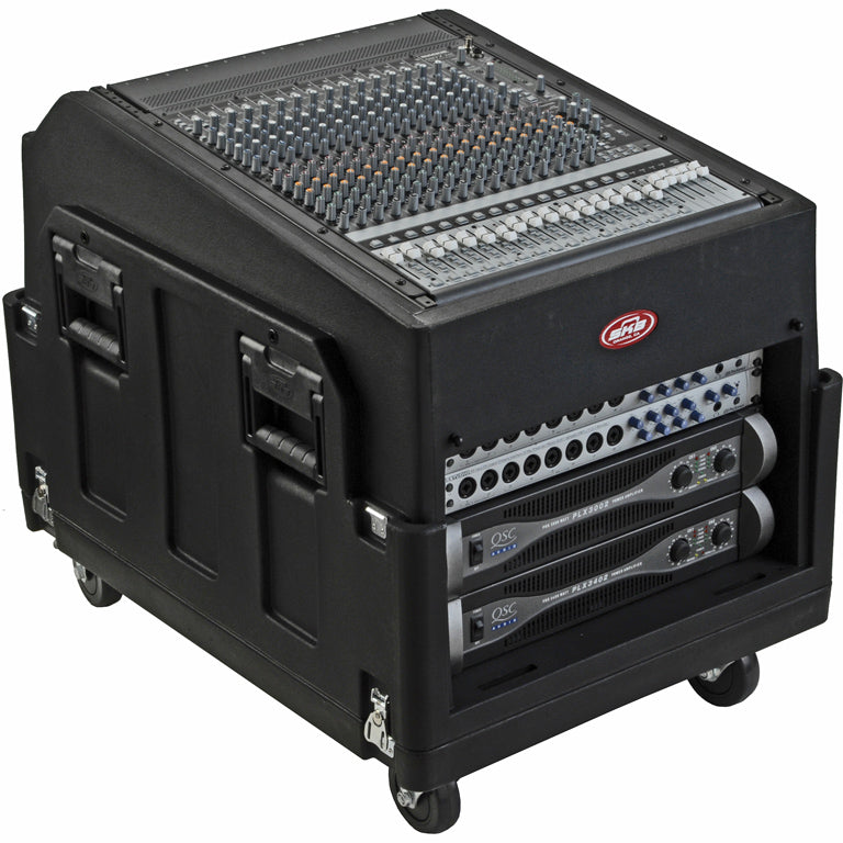 SKB Mighty Gig Rig Rolling Rack System, 14U Top and 6U Bottom