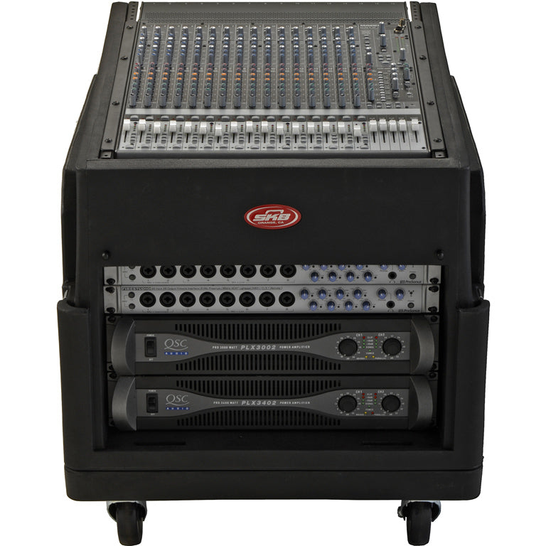 SKB Mighty Gig Rig Rolling Rack System, 14U Top and 6U Bottom