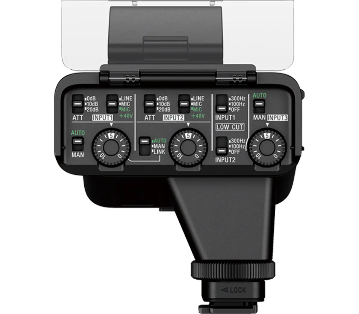Sony XLRK3M XLR Adaptor Kit for Multi Interface Shoe with Digital Audio Interface - Image 2
