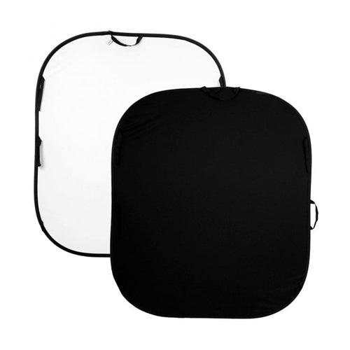 ProMaster Solid Pop-Up Background 6'x7' - Black / White 2 - sided - Image 1