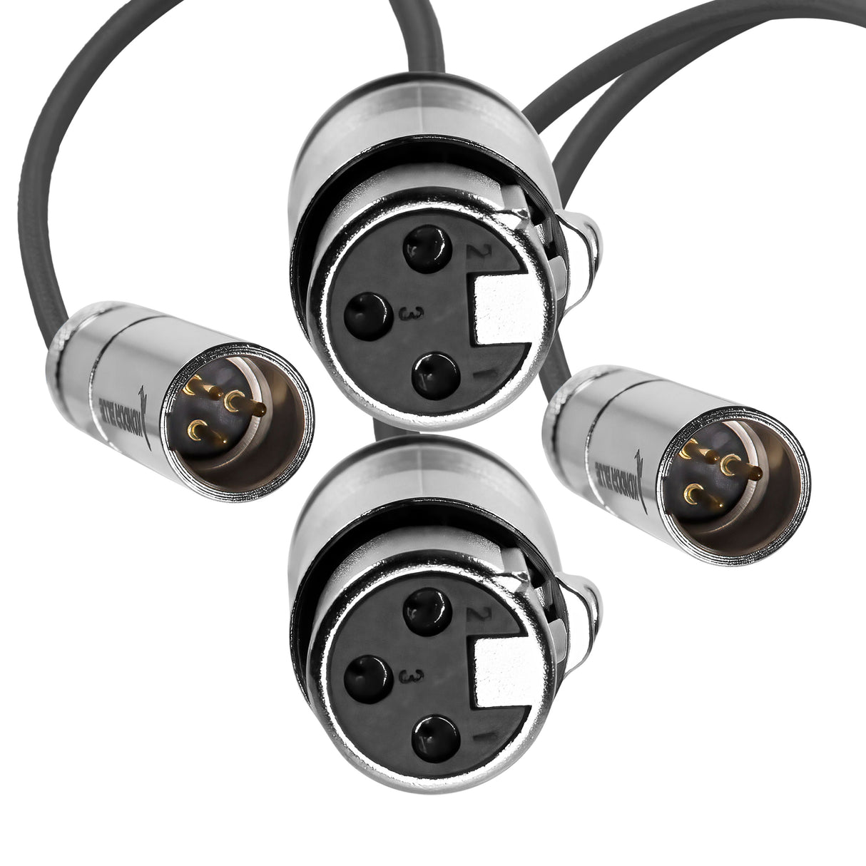 16" Mini XLR Male to XLR Female Audio Cable (2 Pack) BMD