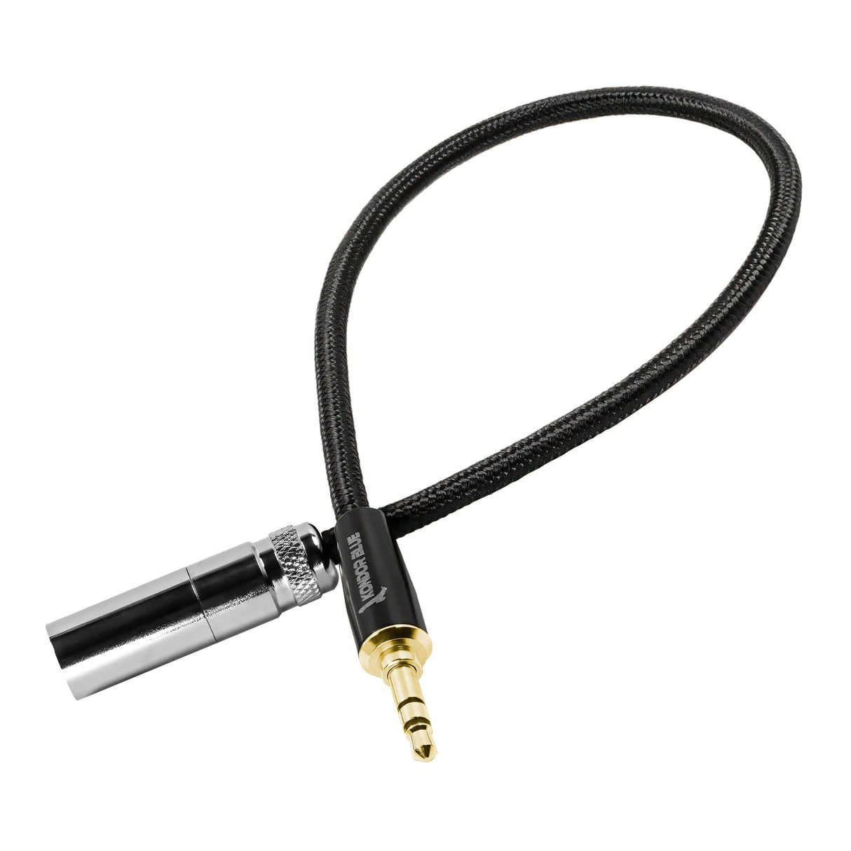 14” Mini XLR to Gold 3.5mm Stereo Plug for Line Level Devices