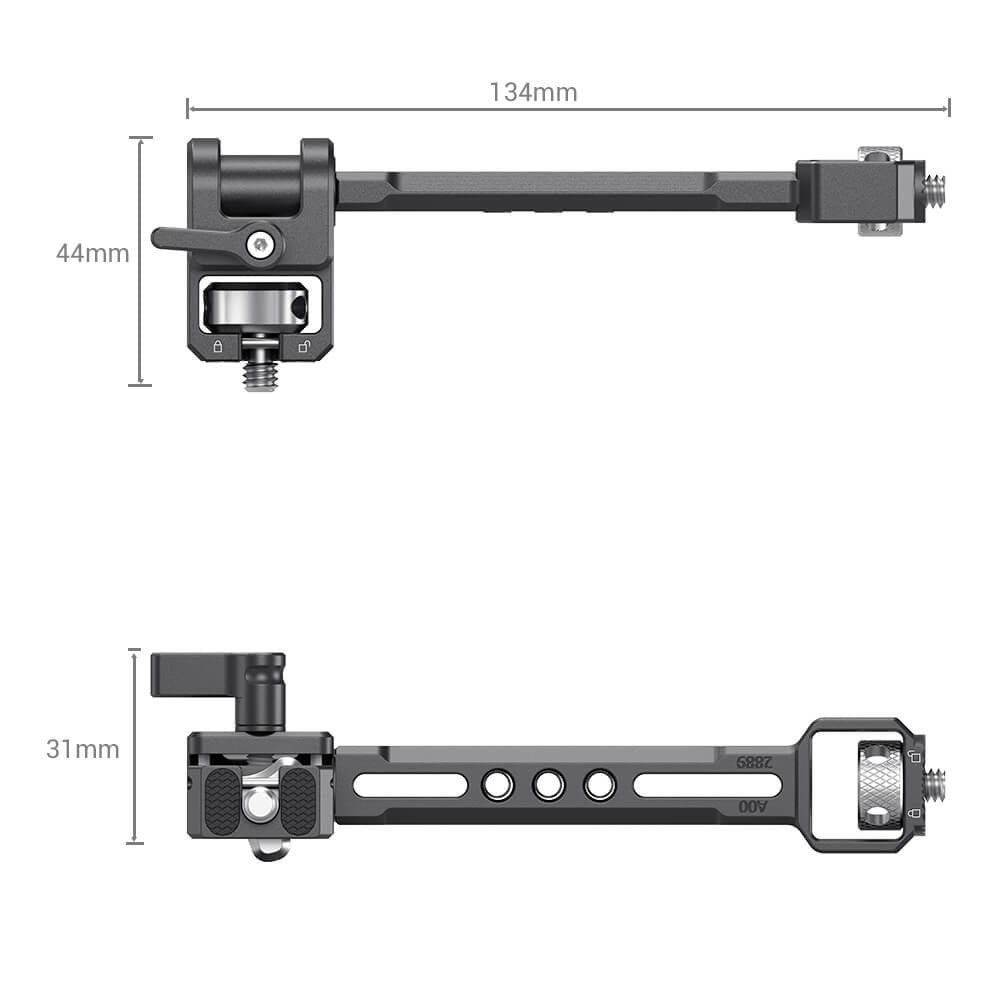 SmallRig Adjustable Monitor Support for DJI RS / SC, Zhiyun CRANE 3 / 3S / WEEBILL-S / WEEBILL-LAB and Moza AirCross2 2889