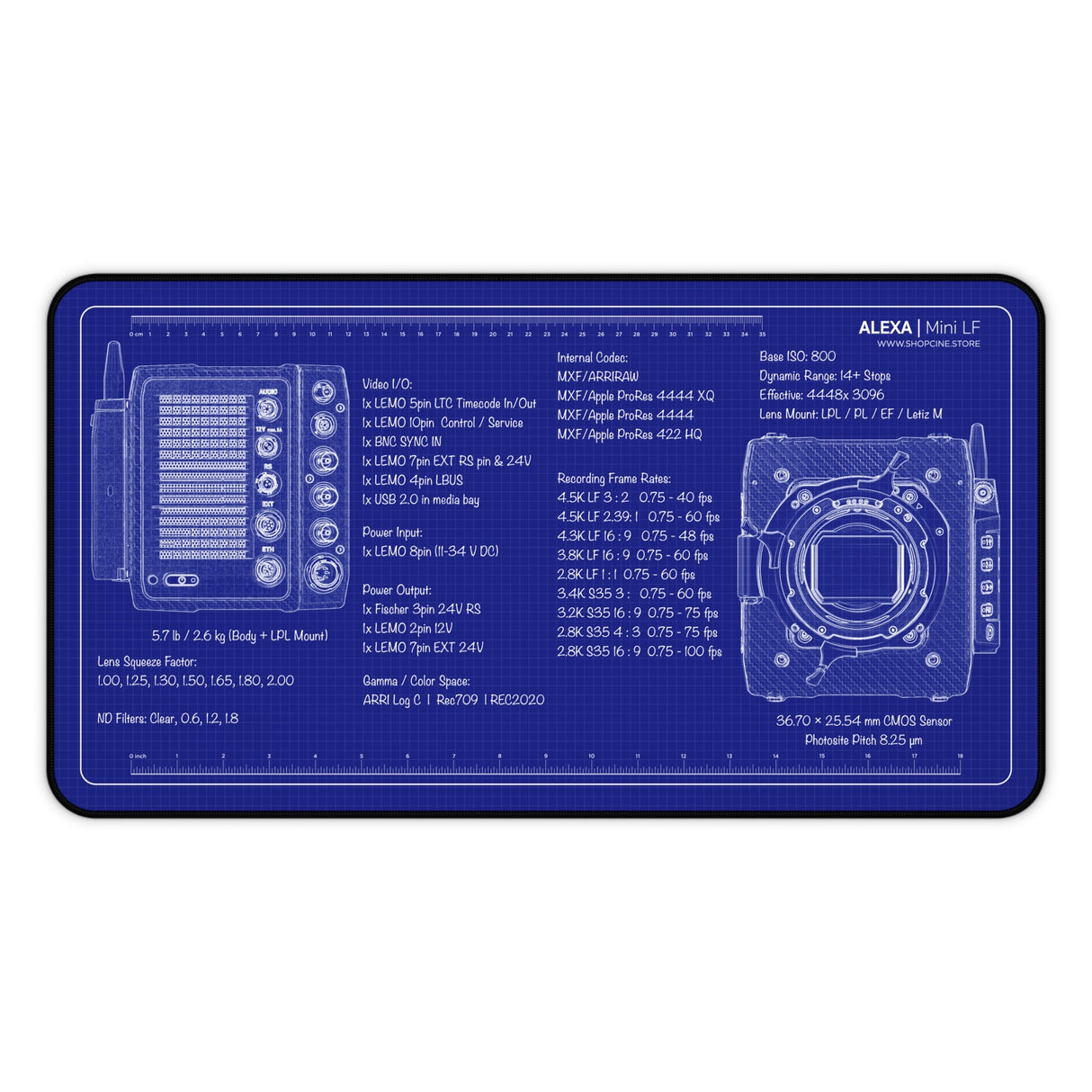 ALEXA Mini LF | Blueprint Camera Mat