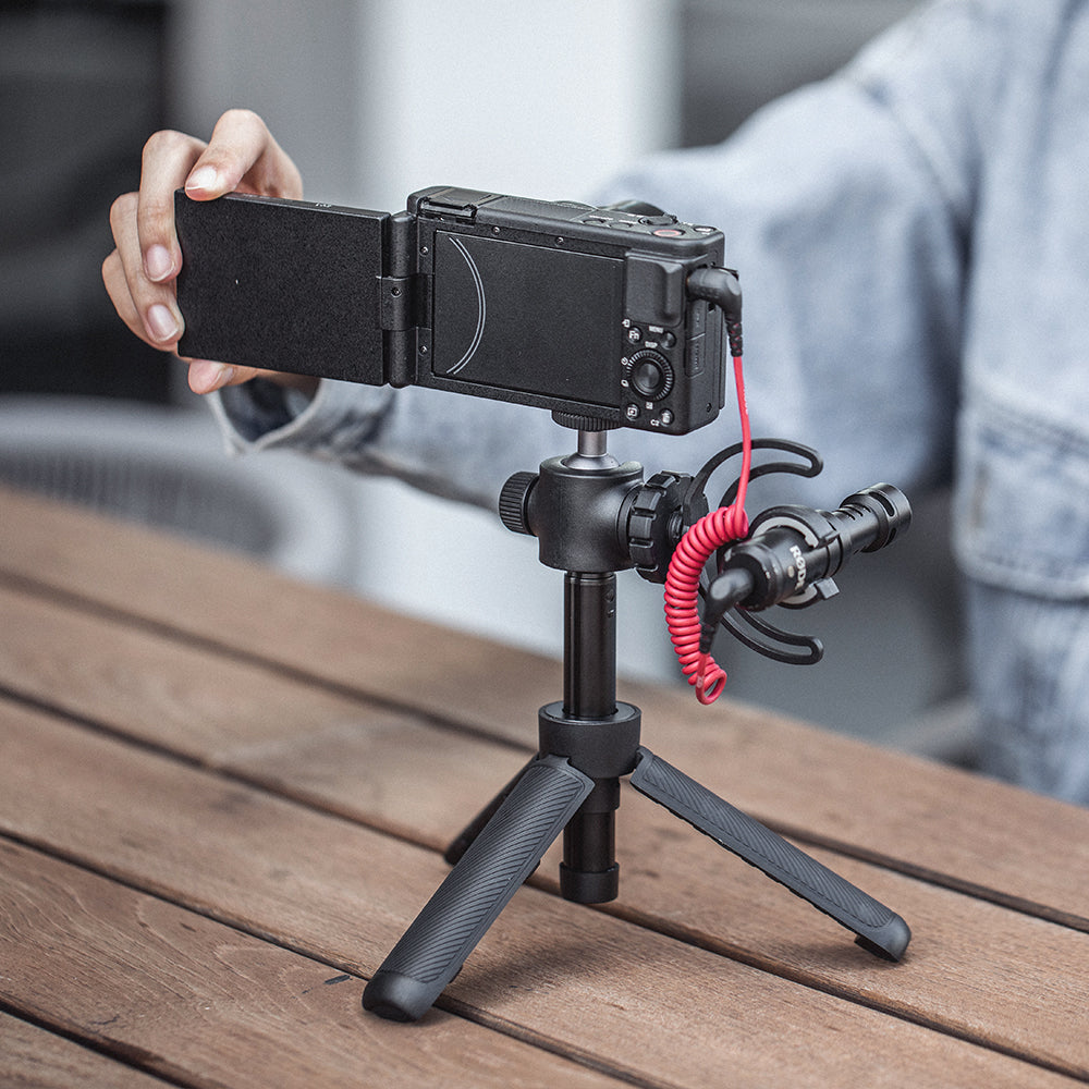 Cold Shoe Phone Holder & Extension Pole Tripod & Phone Extension Pole Tripod Set