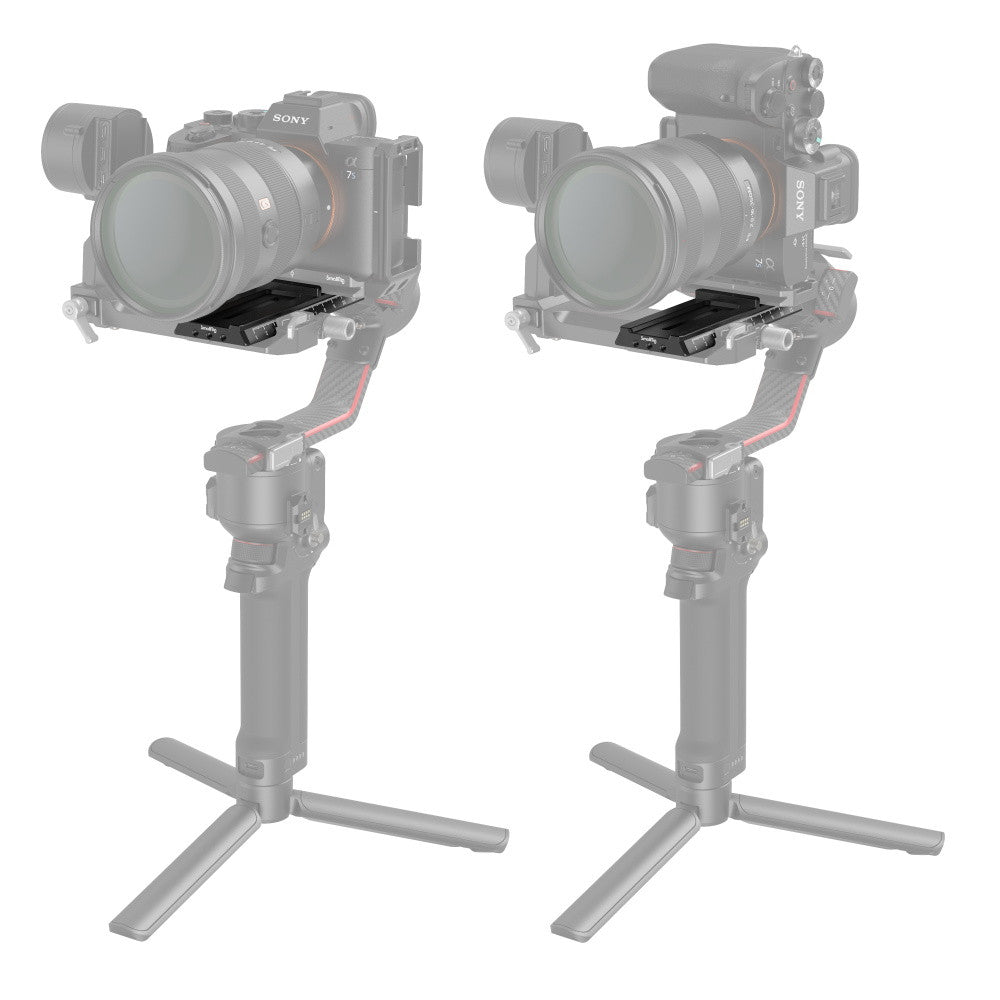 SmallRig Quick Release Plate for DJI RS 2 / RSC 2 / Ronin-S / RS 3 / RS 3 Pro / RS 4 / RS 4 Pro / RS 5 with Manfrotto-to-Arca Type Mount Plate 3061