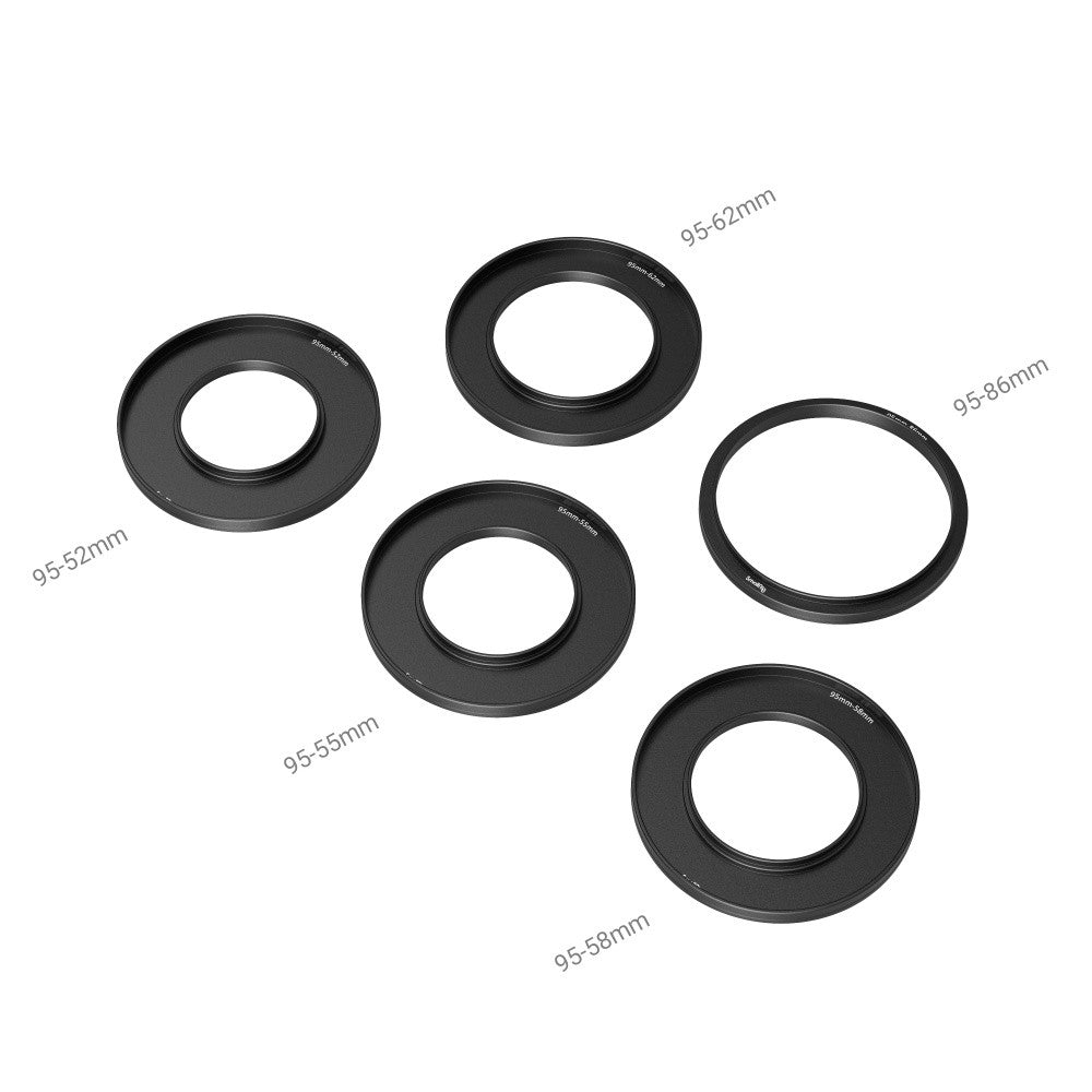 SmallRig Lens Adapter Rings Kit (Φ52 / 55 / 58 / 62 / 86-95mm) 3383