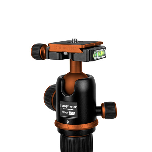 ProMaster XC-M 525K Professional Tripod Kit with Head - Orange - Image 5