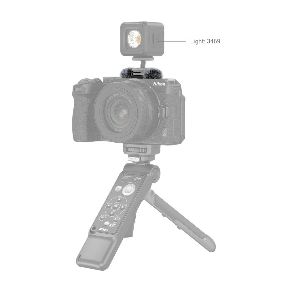 SmallRig Furry Windscreen with Cold Shoe Adapter for Nikon Z 30/ZR 3859