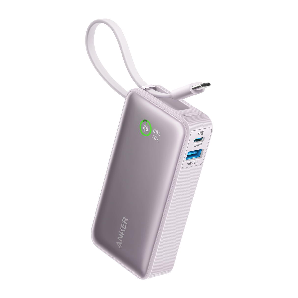 Anker Nano Power Bank (30W, Built-In USB-C Cable)