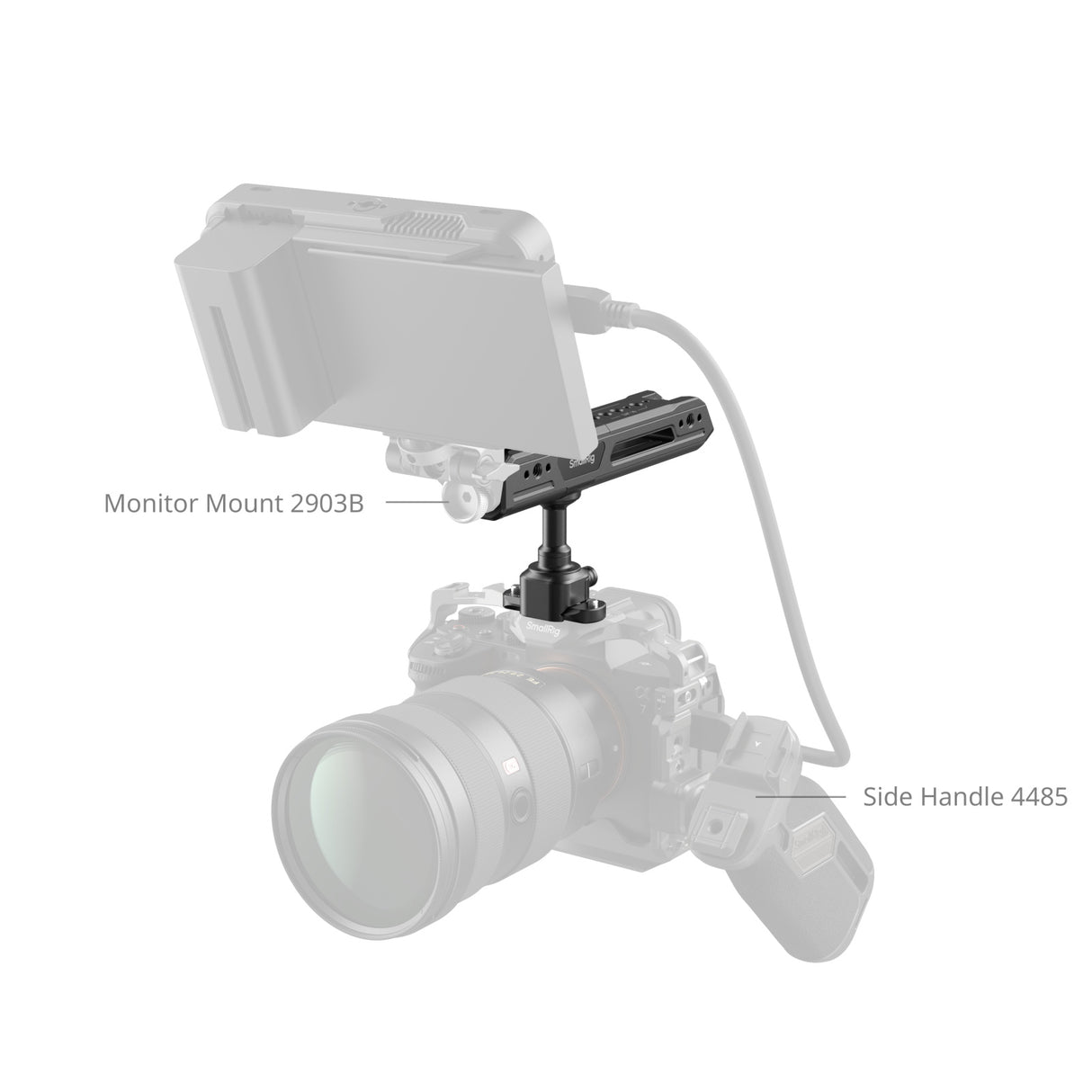 SmallRig Rotating Top Handle with NATO Clamp