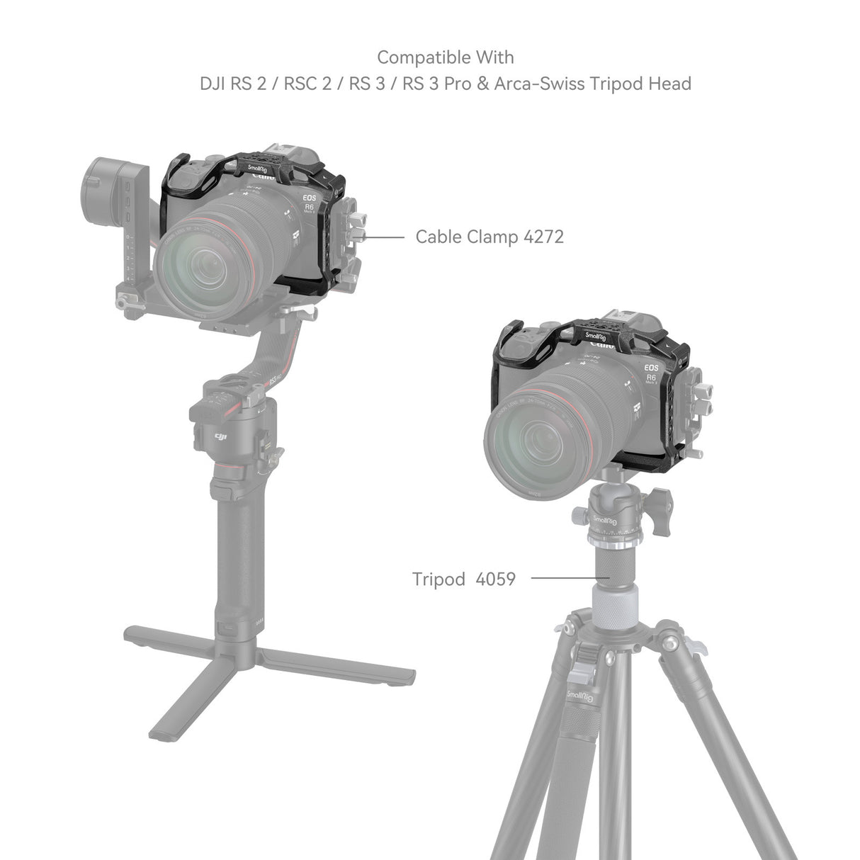 SmallRig “Black Mamba” Cage for Canon EOS R6 Mark II / R6 Mark III 4161