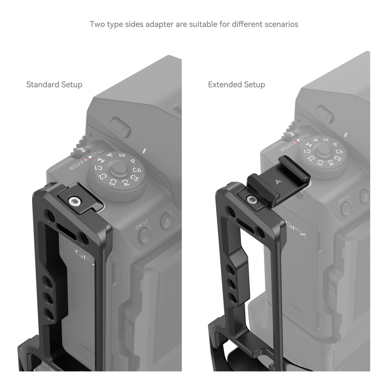SmallRig L-Shape Mount Plate for FUJIFILM GFX100 II with VG-GFX100ll Battery Grip 4203
