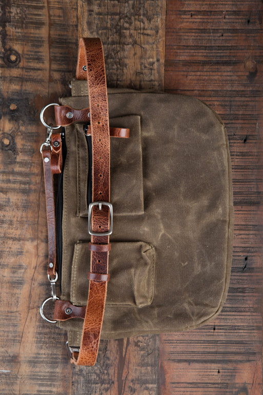 Leather Explorer Lens Quiver | Leather Messenger Bag
