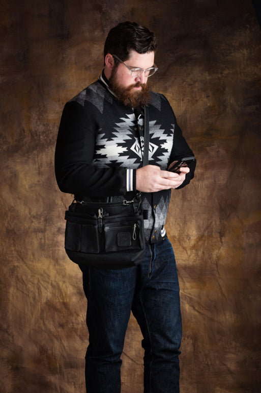 Leather Explorer Lens Quiver | Leather Messenger Bag