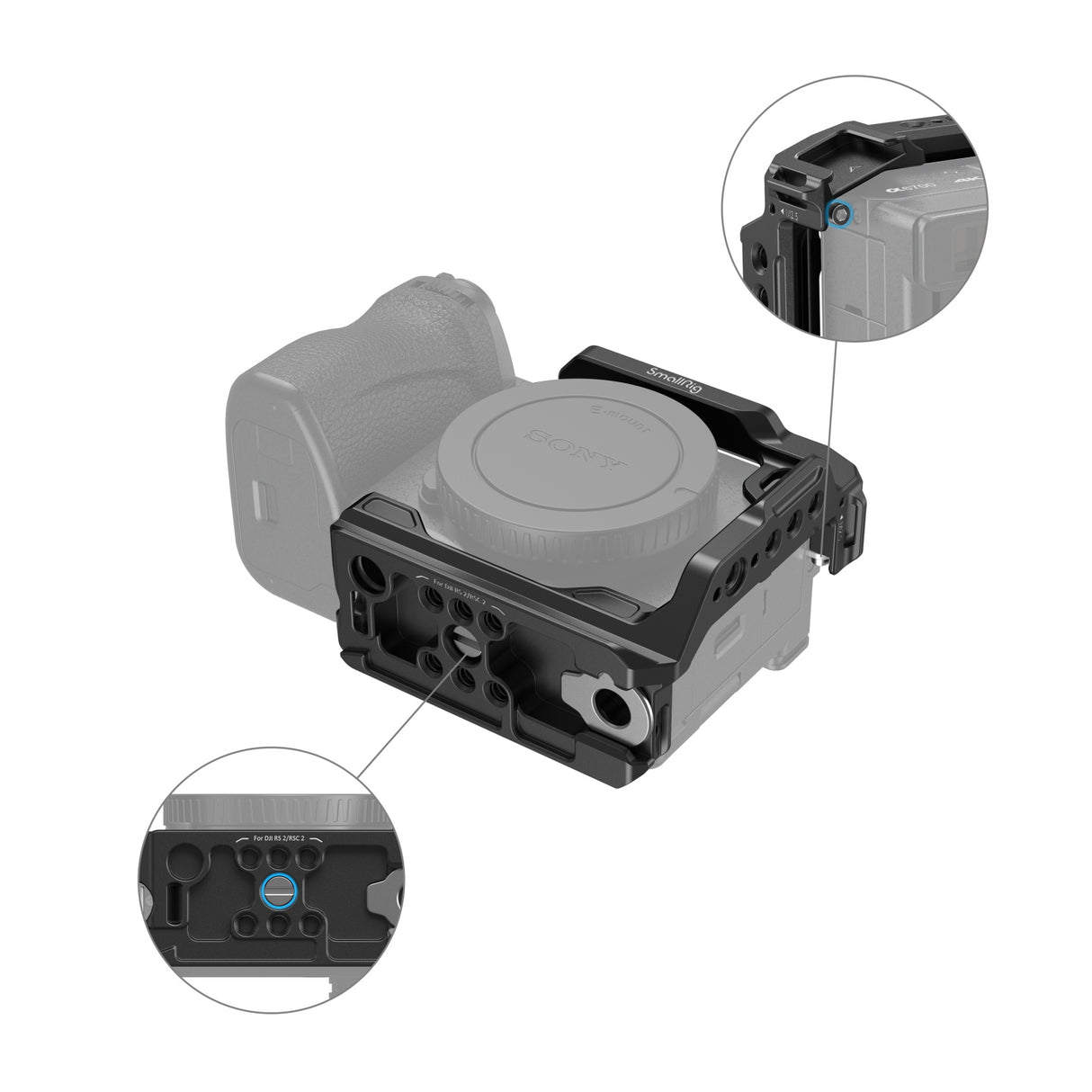 SmallRig Half Cage for Sony Alpha 6700 / 6600 / 6500