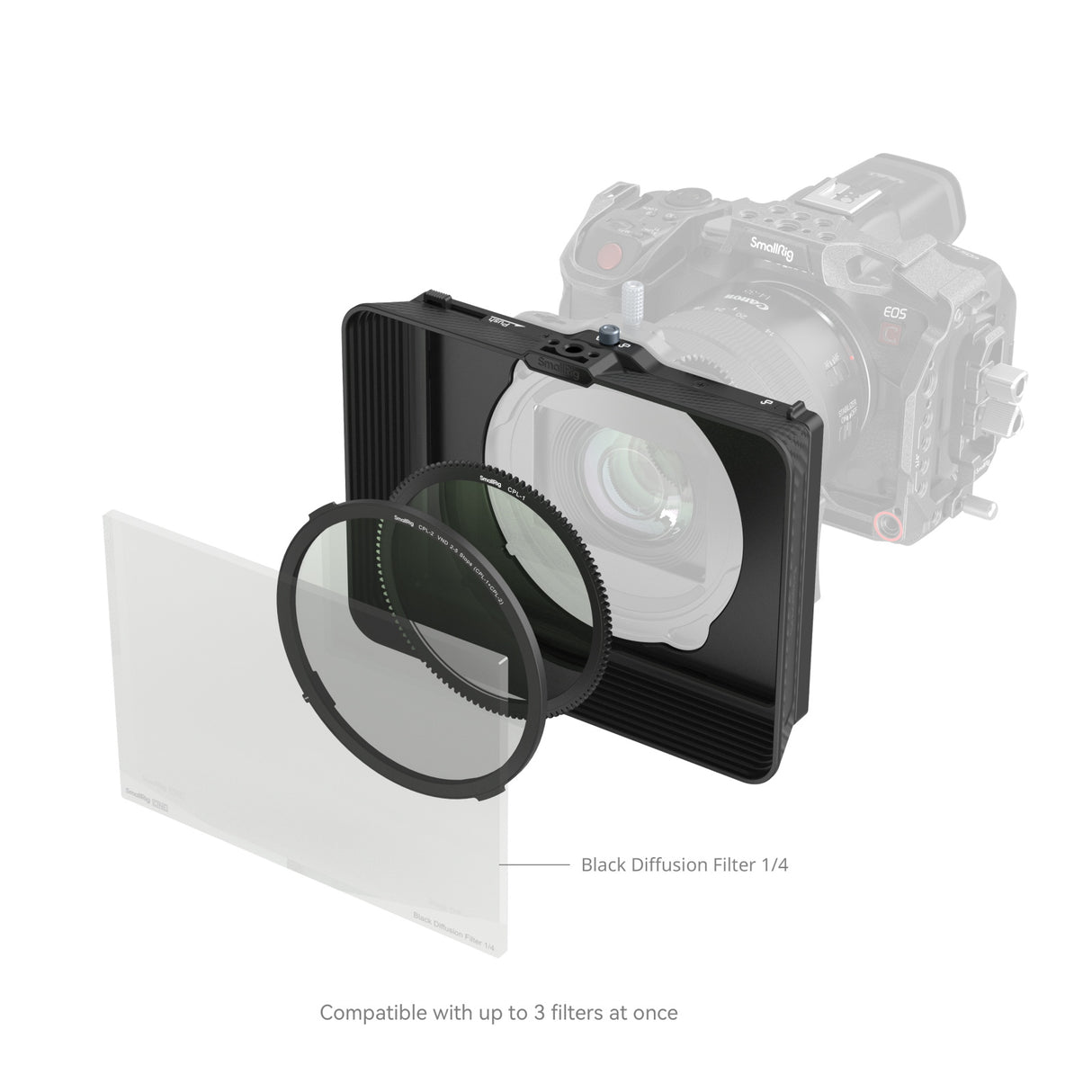 SmallRig Matte Box with Adjustable Clamp and VND Kit