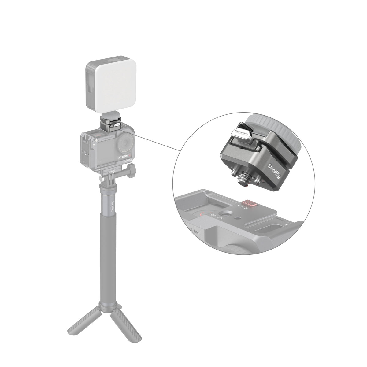 SmallRig HawkLock H18 Quick Release Support with Cold Shoe