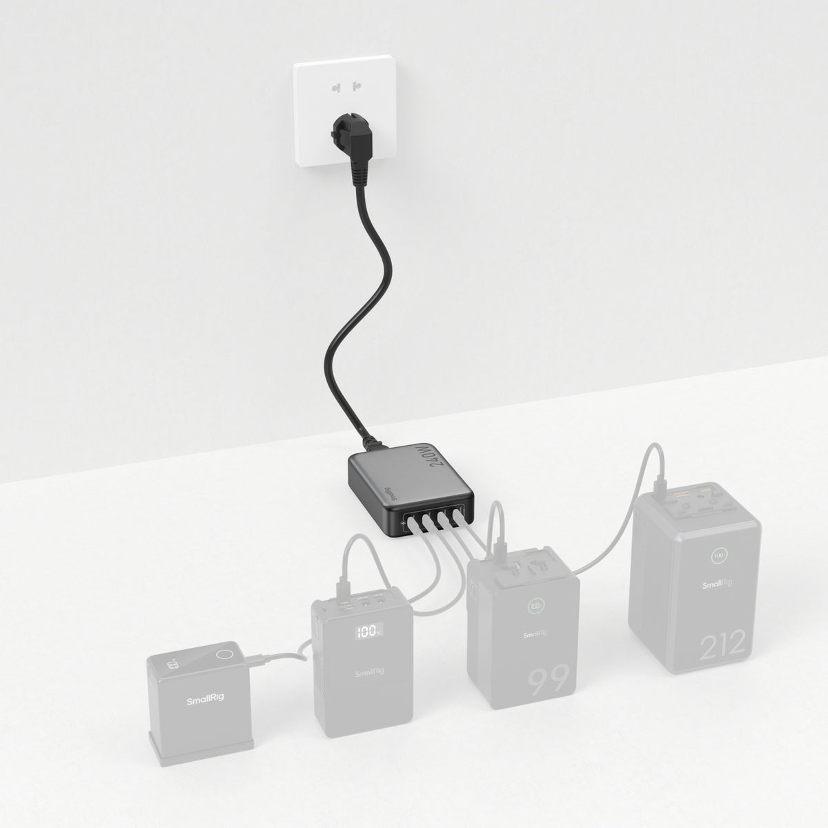 SmallRig 240W 4-Port PD Power Adapter (EU Standard) 4752