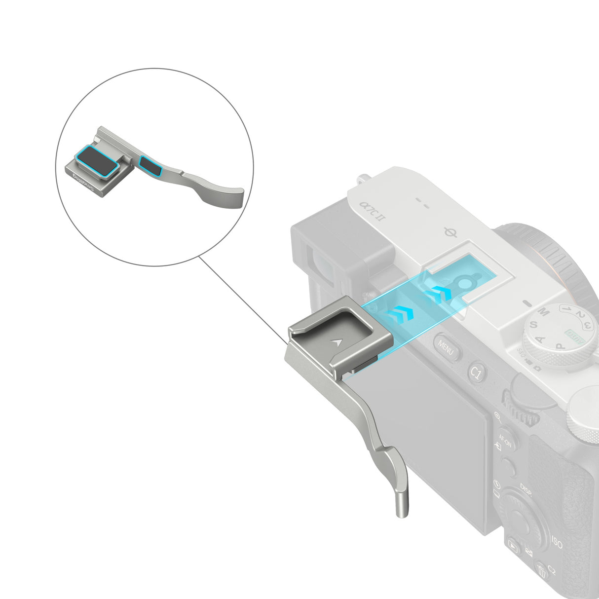 SmallRig Thumb Grip for Sony Alpha 7C II & Alpha 7CR & Alpha 7C (Silver)