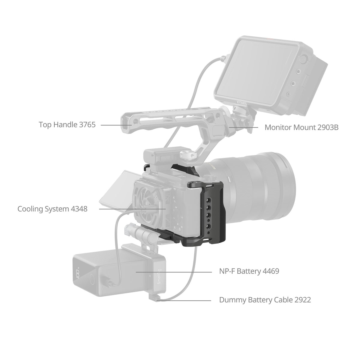 SmallRig HawkLock Quick Release Cage Kit for Sony ZV-E10 II