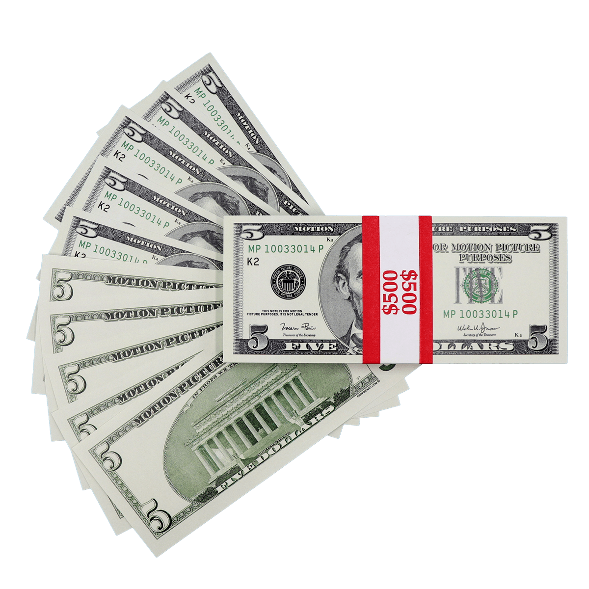 $500 Full Print 2000 Series Stack