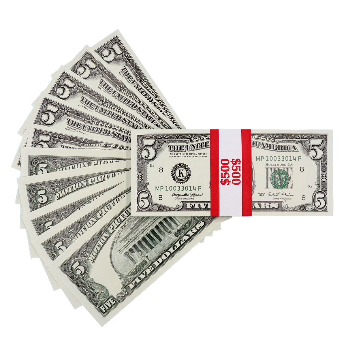 $500 Full Print 1990 Series Stack