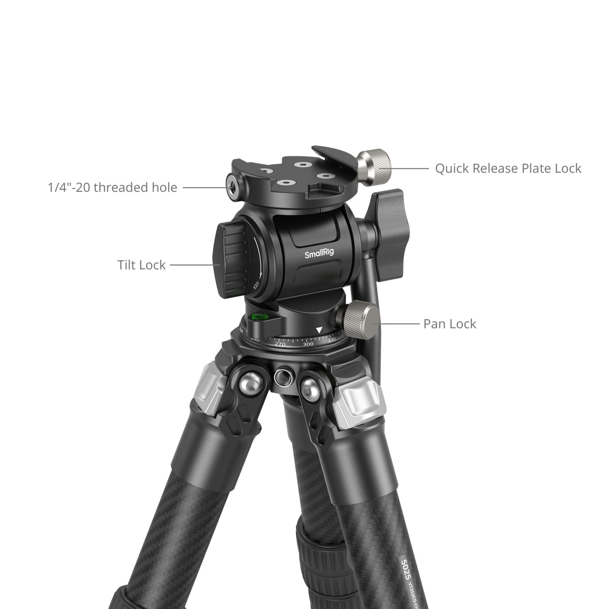 SmallRig Heavy Duty Carbon Fiber Tabletop Tripod Kit