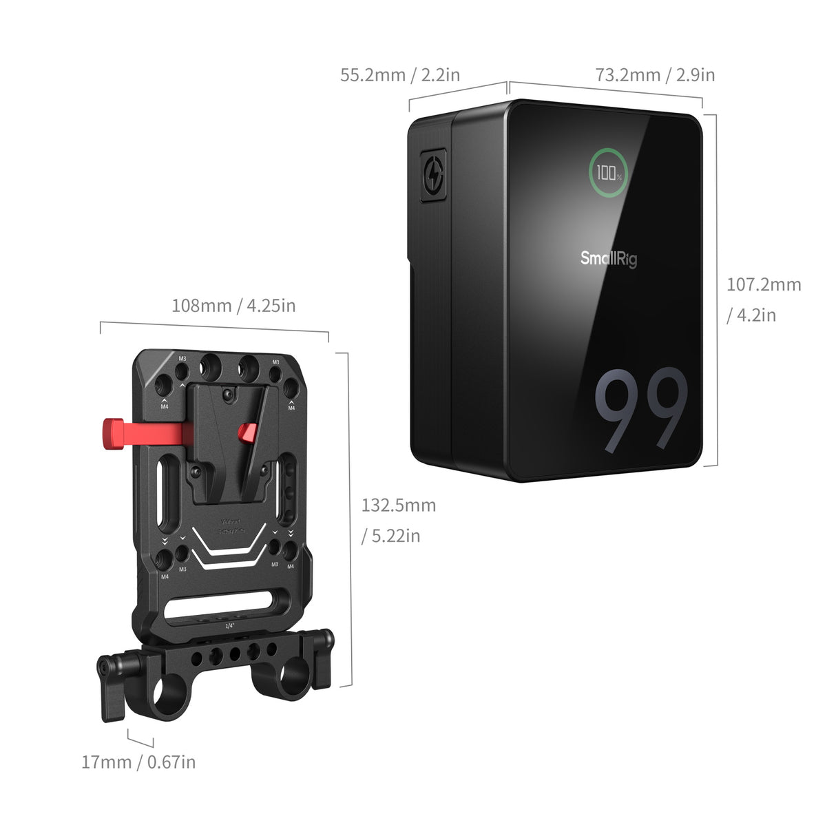 SmallRig VB99 Pro Mini V-Mount Battery (Kit) (5047)