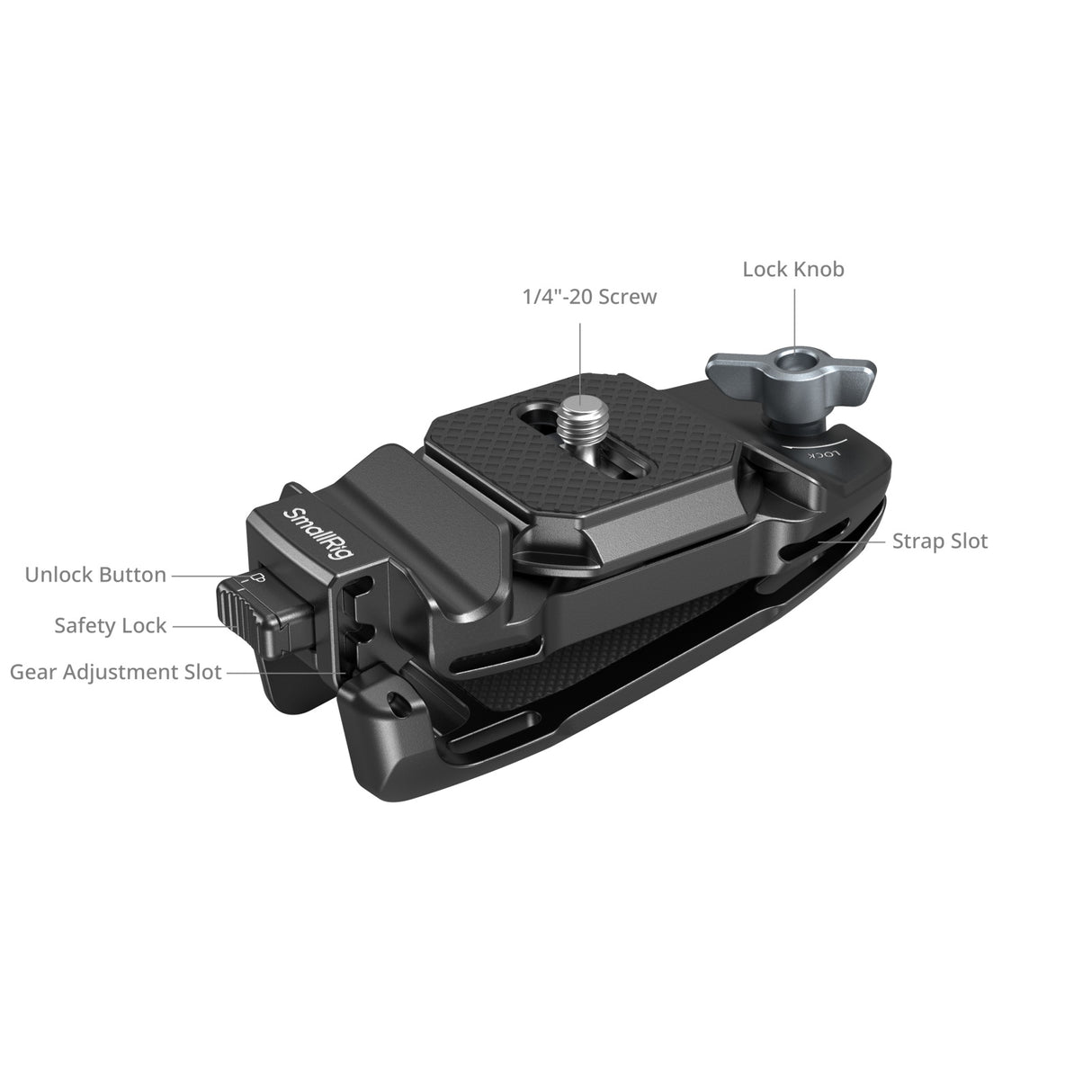 SmallRig Camera Clip with Quick Release Mount Plate Kit
