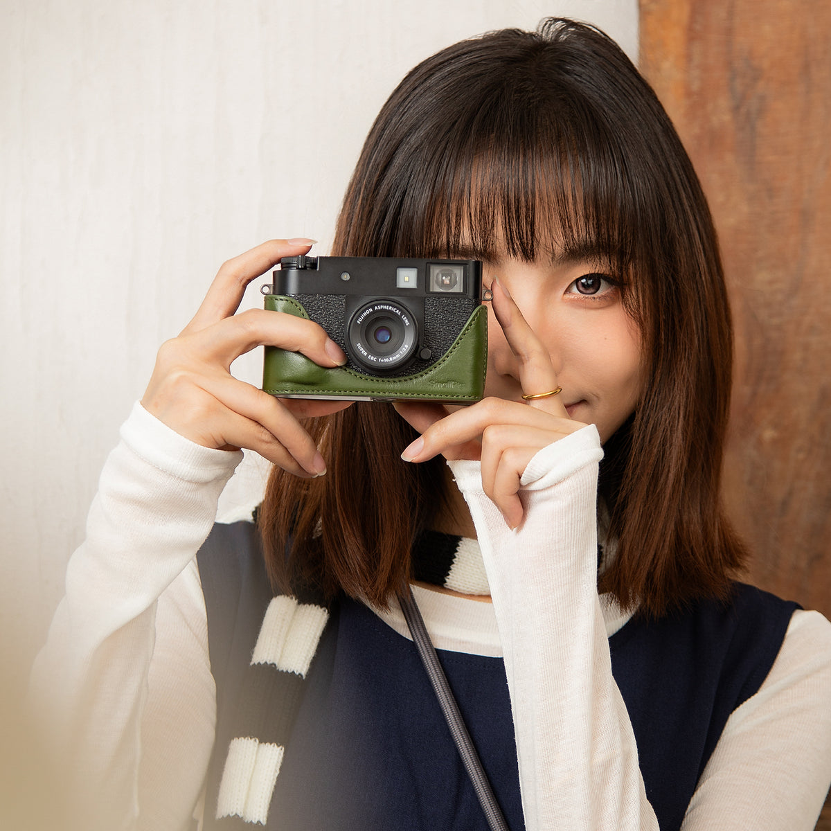 SmallRig Leather Case Kit for FUJIFILM X half (Green)