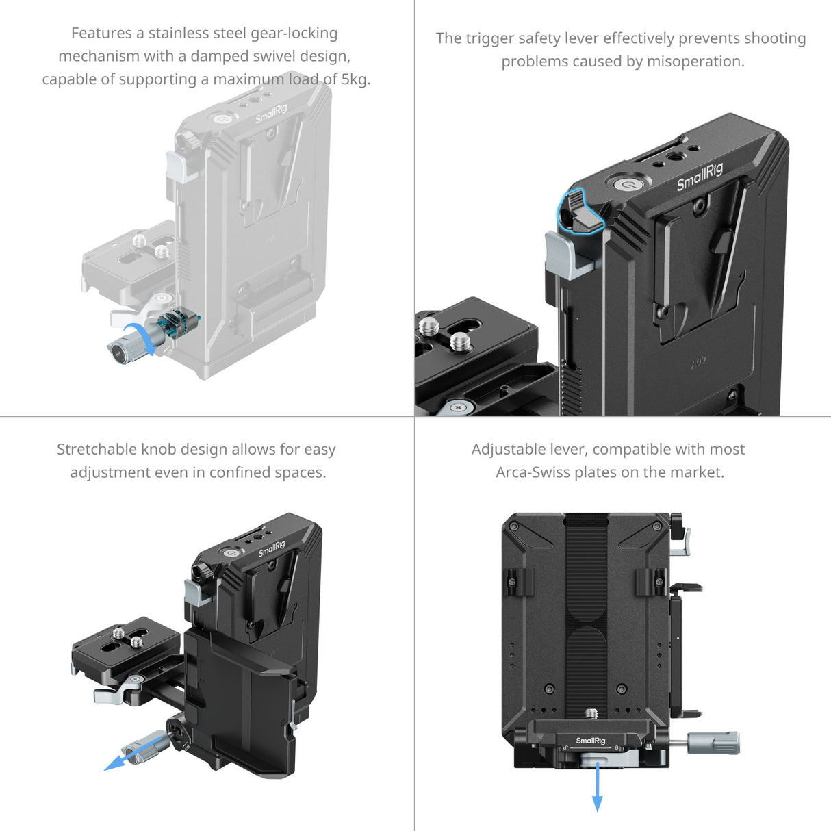 SmallRig V-Mount Battery Mount Plate Kit 5227