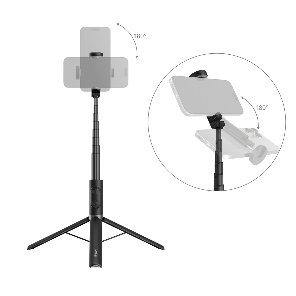 SmallRig ST30 Lite One-Touch Deploy Selfie Stick Tripod