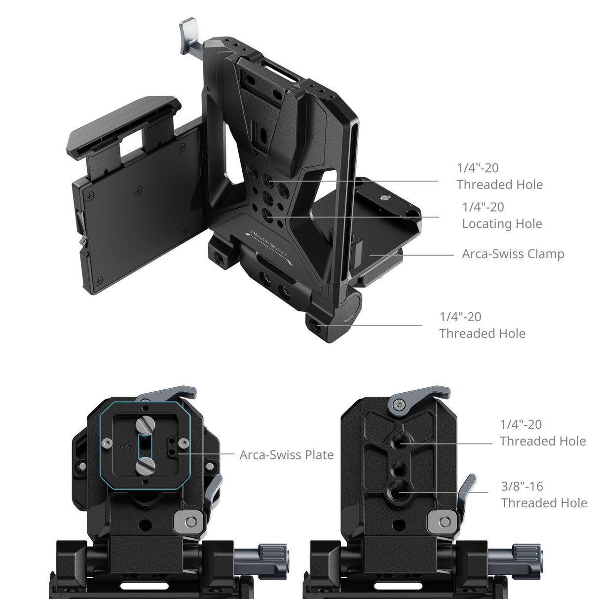 SmallRig V-Mount Battery Mount Plate Kit (Pro) 5315