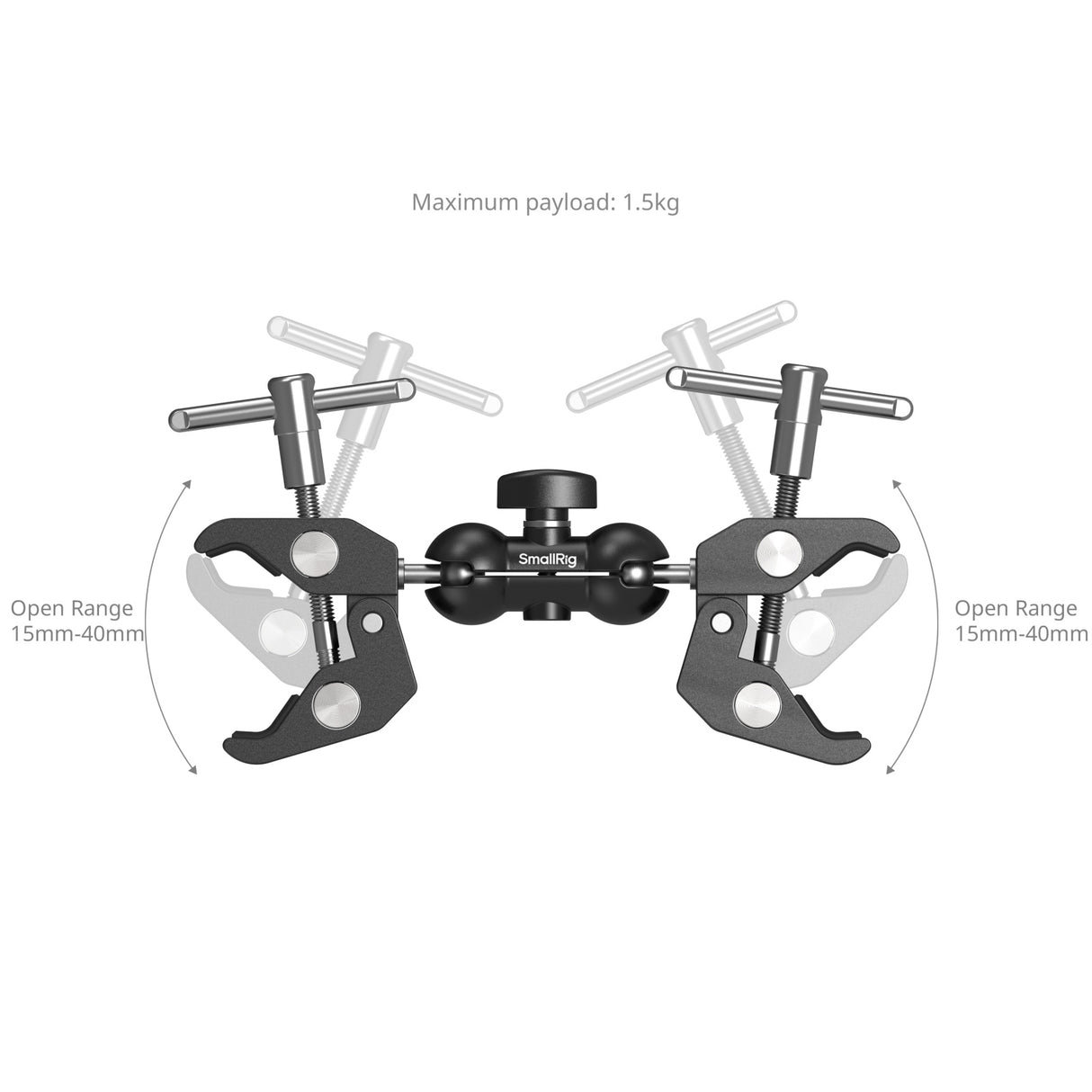 SmallRig Double Head Crab-Shaped Clamp