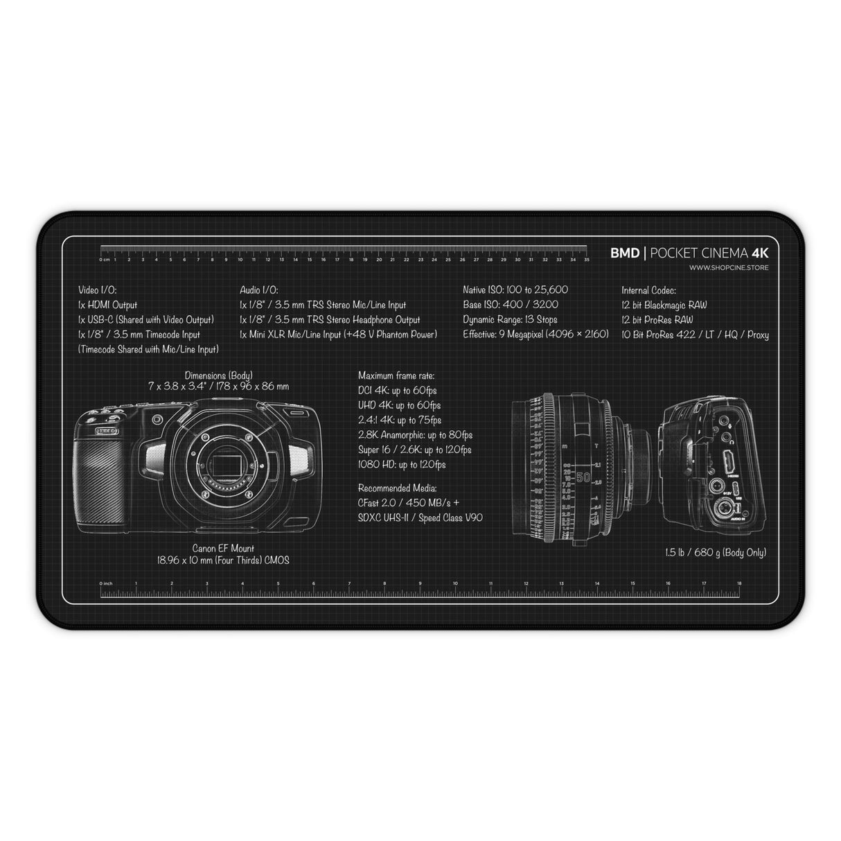 Pocket 4K | Blackout Camera Mat