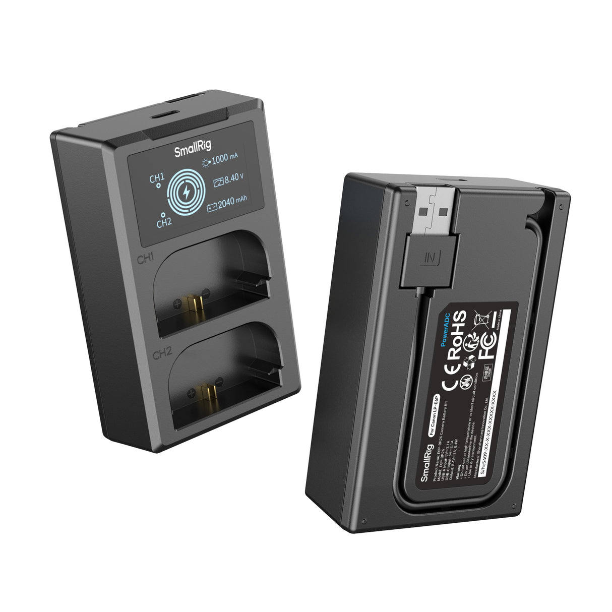 SmallRig Camera Battery and Charger Kit for Canon LP-E6P (5409)