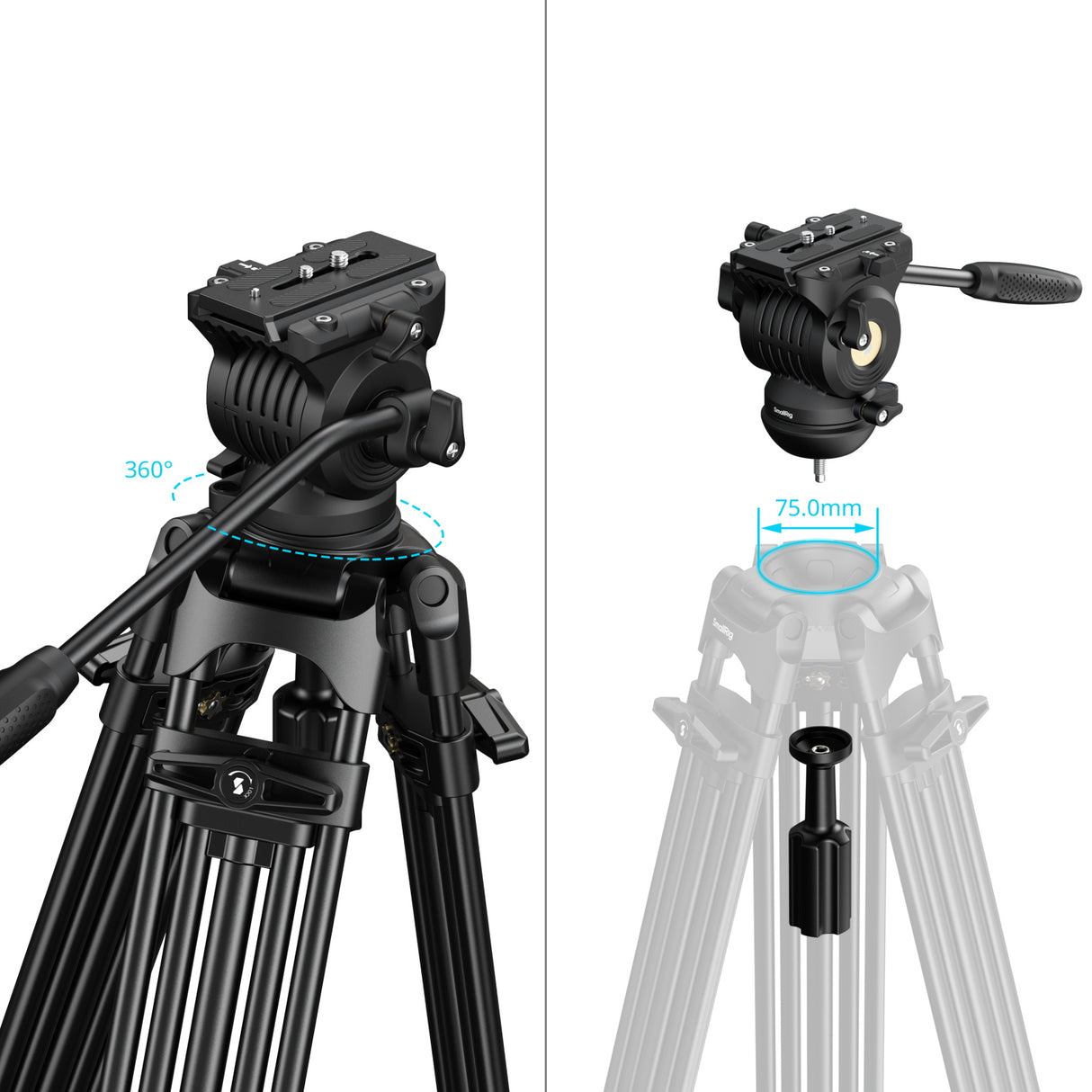 SmallRig FSD14 FreeSpeed Heavy-Duty Aluminum Alloy Tripod