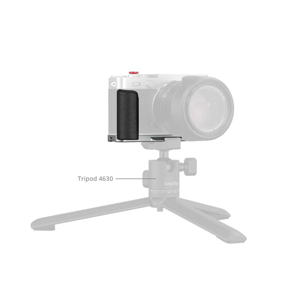 SmallRig L-Shaped Mount Plate with Silicone Handle for FUJIFILM X-E5 (Silver)